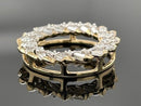 ANHÄNGER 375/- GELBGOLD MIT BRILLANTENTEN & DIAMANTEN (GES. CA. 0,50 ct.)