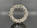 ANHÄNGER 375/- GELBGOLD MIT BRILLANTENTEN & DIAMANTEN (GES. CA. 0,50 ct.)