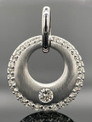 ANHÄNGER AUS 375/- WEIßGOLD MIT BRILLANTEN (ges.ca. 0,20 ct.)