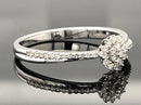 RING AUS 375/- WEIßGOLD MIT DIAMANTEN  (GES. CA. 0,25 ct.)