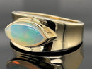 RING AUS 375/- GELBGOLD mit Kristallopal (ca. 0,800 ct.)