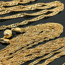 2-TLG SET SINGAPURKETTE AUS 925/-SILBER GELBVERGOLDET