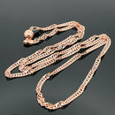 2-TLG SET SINGAPURKETTE AUS 925/-SILBER ROSÈVERGOLDET