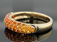 RING  AUS 375/- GELBGOLD mit Feueropal (ca. 0,888 ct.)