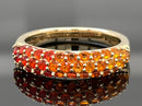 RING  AUS 375/- GELBGOLD mit Feueropal (ca. 0,888 ct.)