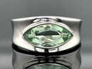 RING AUS 925/- SILBER RHODINIERT MIT FLUORIT (ca.2,15 ct.)
