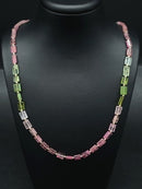 COLLIER 375/- GELBGOLD MIT MULTI TURMALIN