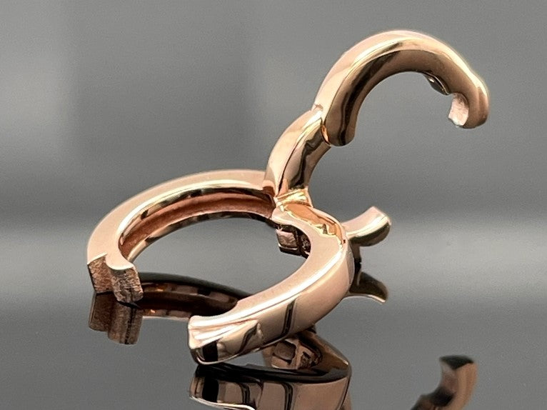 VARIO-CLIP-ÖSE AUS 925/- SILBER ROSÈVERGOLDET