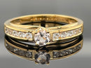 RING AUS 925/- SILBER VERGOLDET MIT MORGANIT & ZIRKON