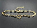 ARMBAND 925/-SILBER VERGOLDET MIT DIAMANTEN (GES.CA.0,05 ct.)