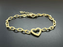 ARMBAND 925/-SILBER VERGOLDET MIT DIAMANTEN (GES.CA.0,05 ct.)
