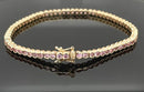 ARMBAND AUS 585/- GELBGOLD MIT PADPARADSCHA SAPHIR (GES.CA. 4,62 ct.)