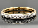 RING AUS 375/- GELBGOLD MIT BRILLANTEN SI  (GES. CA. 0,03 ct.)