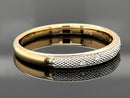 RING AUS 375/- GELBGOLD MIT BRILLANTEN SI  (GES. CA. 0,03 ct.)