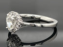 RING AUS 925/- SILBER RHODINIERT MIT ZIRKON (CA. 1,032 ct.)