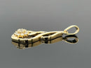 ANHÄNGER AUS 925/- SILBER VERGOLDET MIT BRILLANTEN (GES.CA 0,18 ct.)