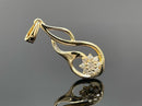 ANHÄNGER AUS 925/- SILBER VERGOLDET MIT BRILLANTEN (GES.CA 0,18 ct.)