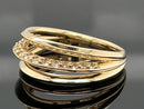 RING AUS 375/- GELBGOLD MIT ZIRKON (ges.ca.0,509 ct.)