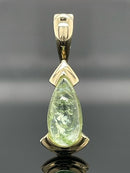 CLIP-ANHÄNGER AUS 375/- GELBGOLD MIT TURMALIN (CA. 2,50 ct.)