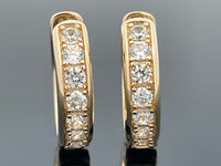 CREOLEN AUS 925/- SILBER VERGOLDET MIT ZIRKON (GES. CA. 2,80 ct.)