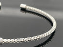 ARMREIF 925/-SILBER RHODINIERT MIT ZIRKON ( CA. 0,67 ct.)