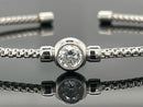 ARMREIF 925/-SILBER RHODINIERT MIT ZIRKON ( CA. 0,67 ct.)