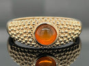 RING AUS 925/- SILBER VERGOLDET MIT FEUEROPAL ( CA. 0,60 ct.)