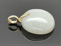 ANHÄNGER AUS 375/- GELBGOLD MIT MONDSTEIN (CA.29,0 ct.)