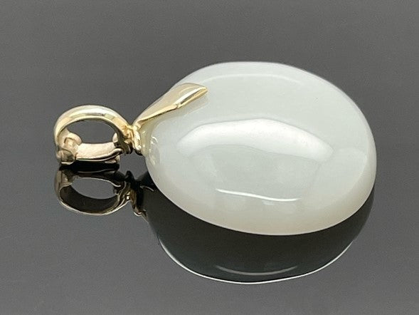 ANHÄNGER AUS 375/- GELBGOLD MIT MONDSTEIN (CA.29,0 ct.)