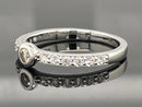2-TLG. SET RING & ANHÄNGER AUS 925/- SILBER RHODINIERT MIT ZIRKON