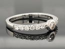 2-TLG. SET RING & ANHÄNGER AUS 925/- SILBER RHODINIERT MIT ZIRKON