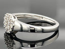 RING AUS 375/- WEIßGOLD MIT BRILLANTEN  (GES. CA. 0,30 ct.)