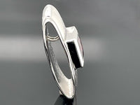 GLEITER AUS 925/- SILBER RHODINIERT MIT RHODOLITH (CA.0,82 ct.)