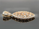 ANHÄNGER AUS 925/- SILBER VERGOLDET MIT MORGANIT & ZIRKON