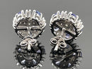 OHRSTECKER AUS 925/- SILBER RHODINIERT MIT TANSANIT & ZIRKON