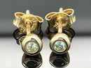 OHRSTECKER AUS 375/- GELBGOLD MIT PARAIBA-TURMALIN (GES.CA.0,12CT.)