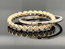 DOPPELRING AUS 925/- SILBER BICOLOR MIT ZIRKON