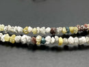 COLLIER 925/- SILBER RHODINIERT MIT MULTI ROHDIAMANT BEH. (GES. CA. 16,0 ct.)