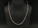 COLLIER 925/- SILBER RHODINIERT MIT MULTI ROHDIAMANT BEH. (GES. CA. 16,0 ct.)