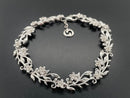 ARMBAND 925/-SILBER RHODINIERT MIT ZIRKON (GES. CA. 0,85 ct.)