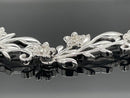ARMBAND 925/-SILBER RHODINIERT MIT ZIRKON (GES. CA. 0,85 ct.)