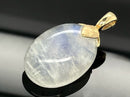 ANHÄNGER AUS 375/- GELBGOLD MIT RAINBOW MONDSTEIN (CA.20,7 ct.)