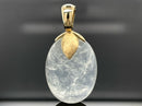 ANHÄNGER AUS 375/- GELBGOLD MIT RAINBOW MONDSTEIN (CA.20,7 ct.)