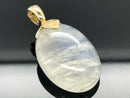ANHÄNGER AUS 375/- GELBGOLD MIT RAINBOW MONDSTEIN (CA.20,7 ct.)