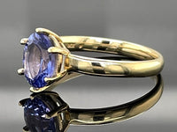 RING AUS 375/- GELBGOLD MIT TANSANIT ( CA. 1,06 ct.)