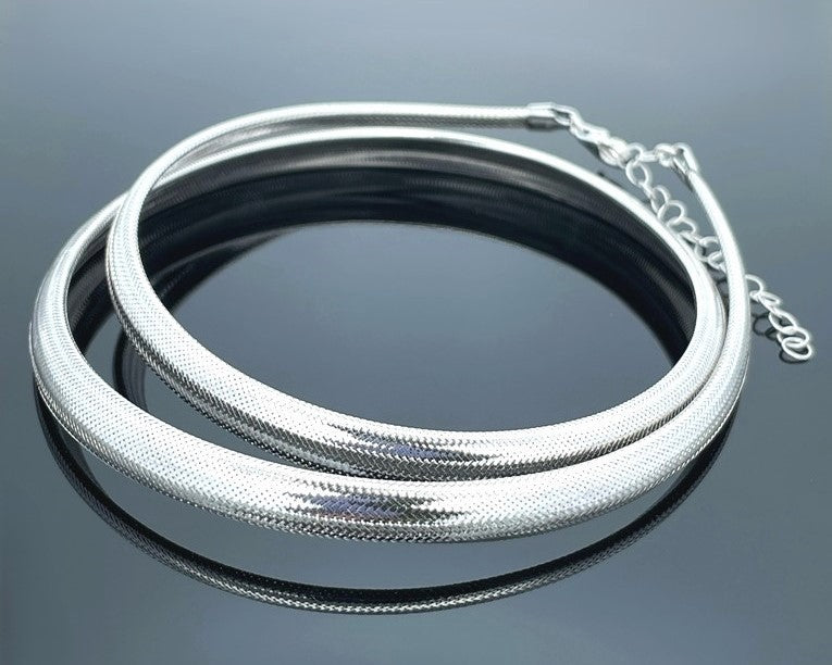 FLEX-COLLIER AUS 585/- WEIßGOLD