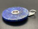 ANHÄNGER AUS 925/- SILBER RHODINIERT MIT LAPIS  (CA.37 ct.)