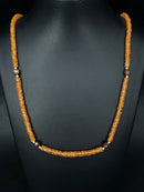 COLLIER 375/- GELBGOLD MIT MANDARIN GRANAT