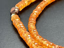 COLLIER 375/- GELBGOLD MIT MANDARIN GRANAT