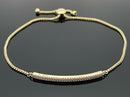 SLIDER ARMBAND 925/-SILBER VERGOLDET MIT ZIRKONIA